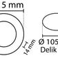 2 stuks - rond LED paneel 6W / 540Lm wit rond inbouw (voeding inbegrepen) 4000K YL10-0607