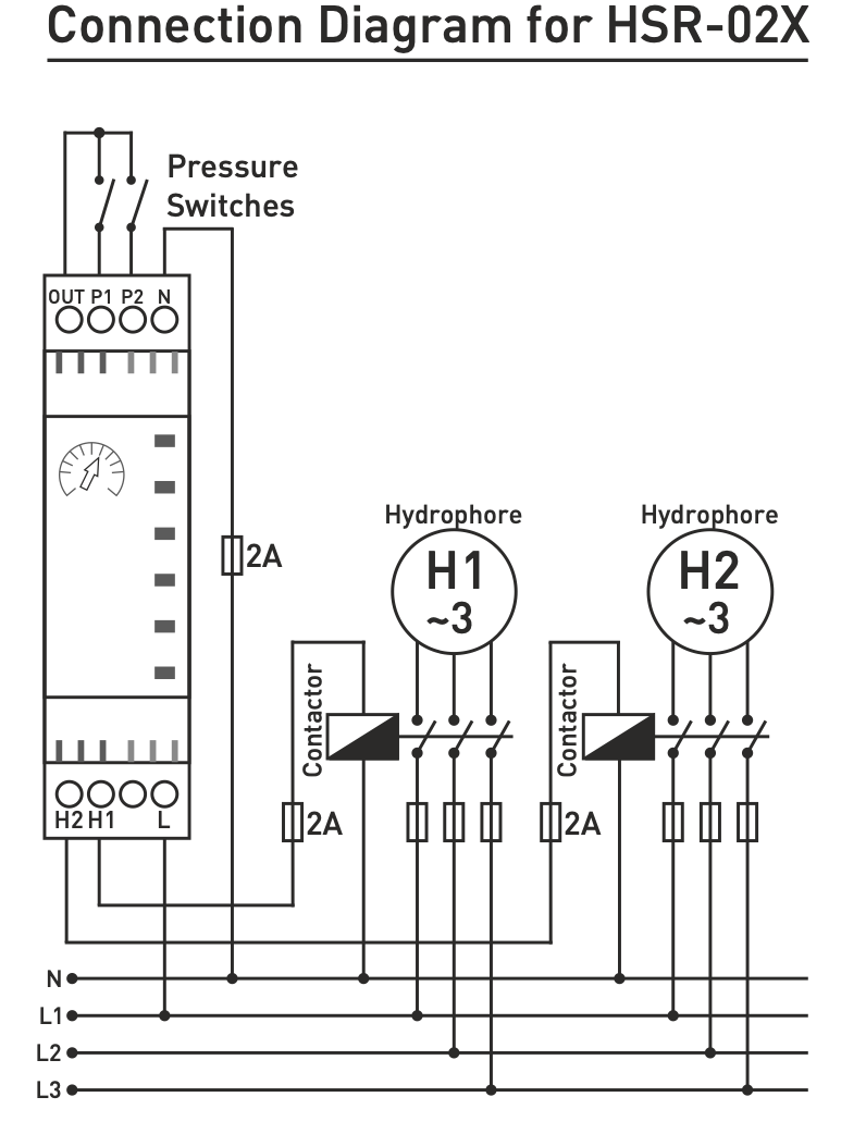 Hydroforese sequential relay with timer