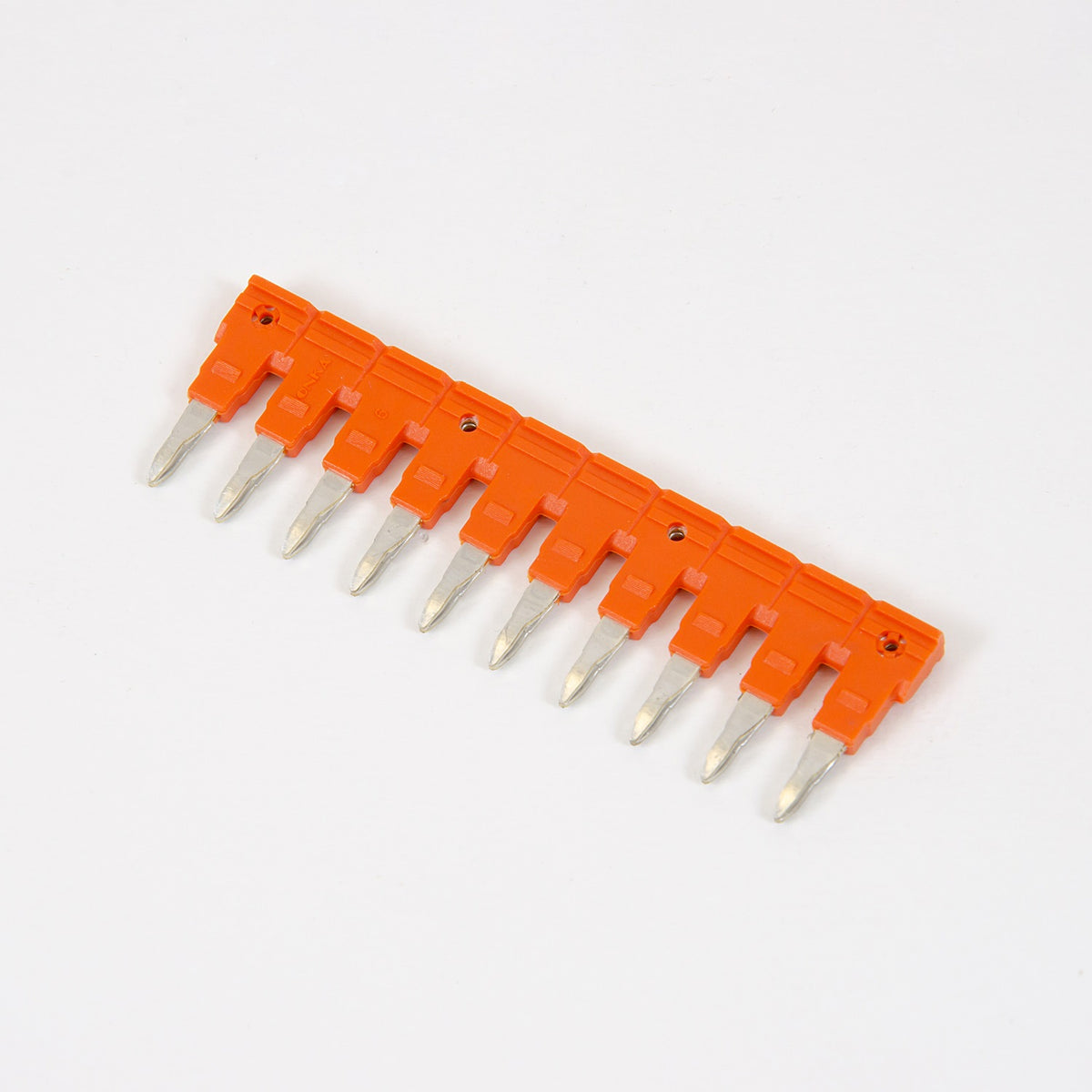 ONKA 6/10 Plug-in 10-strängs nokbrug isoliert für 6mm2 Schraubblock, 1060119