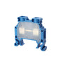 ONKA 6mm2 Screw Rail Clamp Block DIN Rail Clamp 2-Wire Blue, 1010035