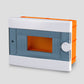 ARS Modular Switchboard 9 MOD (9 fuses), plastic built-in switch cabinet, transparent door IP40, 341215