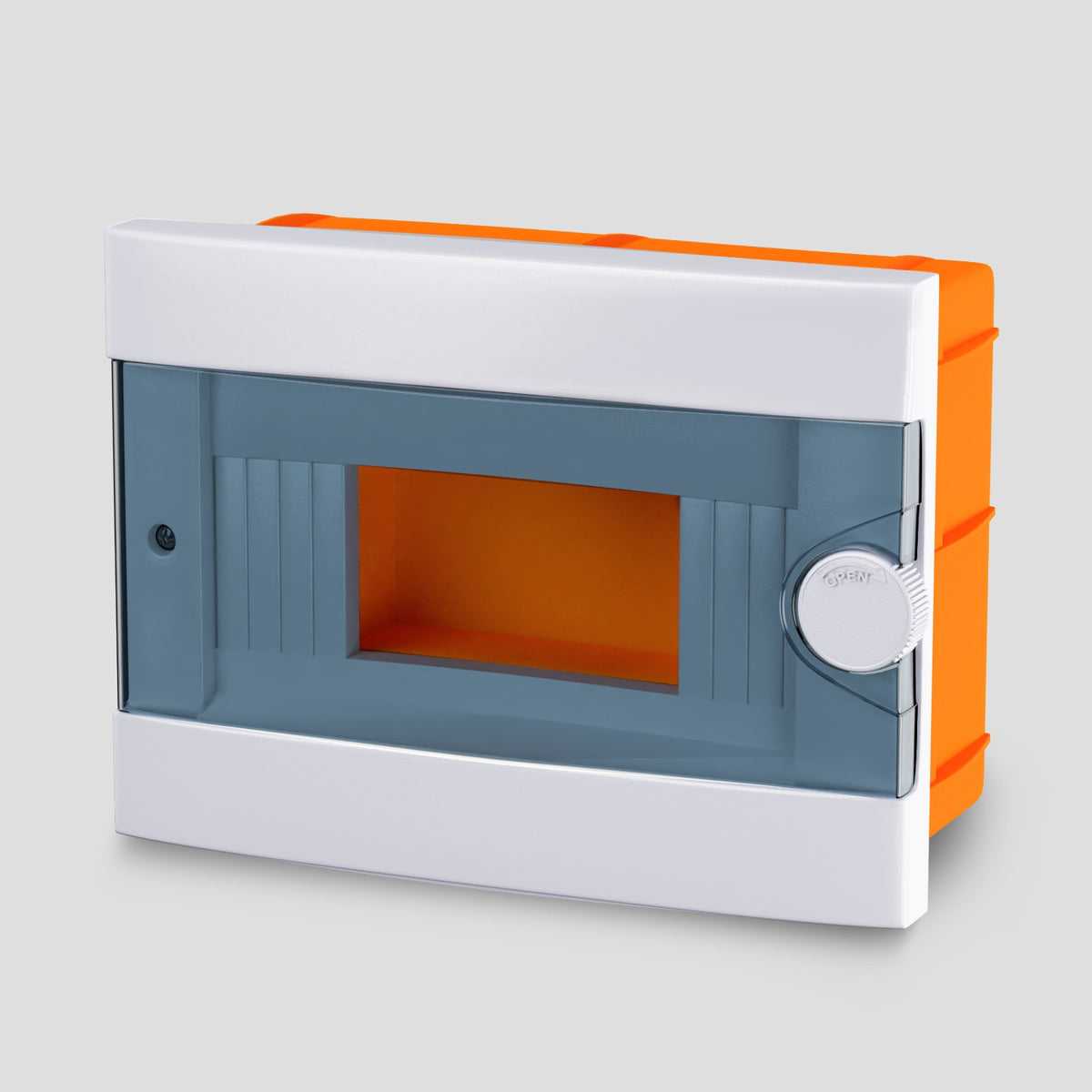ARS Modular Switchboard 9 MOD (9 fuses), plastic built-in switch cabinet, transparent door IP40, 341215