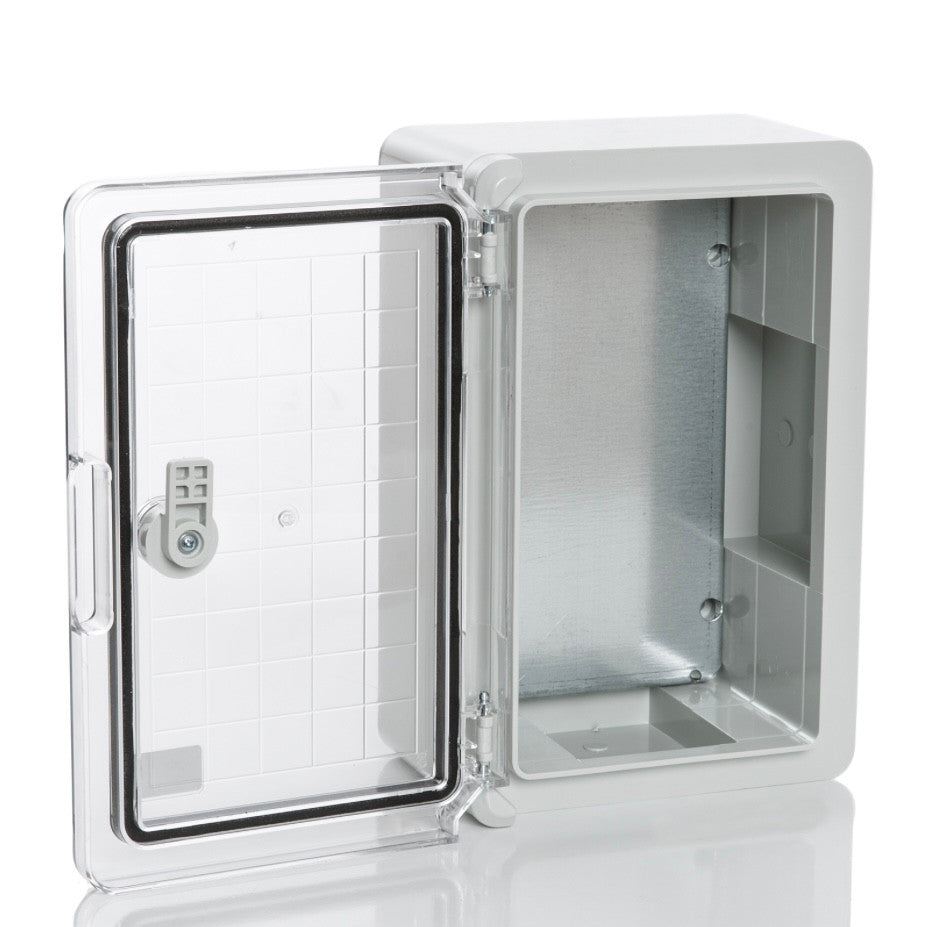 Schakelbord kunststof transparante deur 250x350x150mm IP65 PP3012