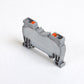 ONKA connecteur de rail à ressort 4mm2, bande de connexion rail DIN, bande de connexion 2 fils gris, 1020024