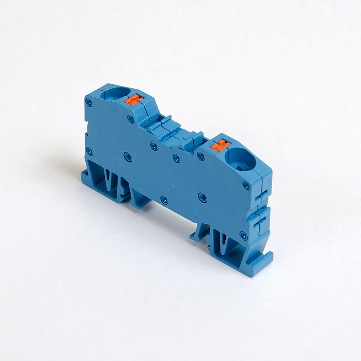ONKA 10mm2 spring rail connector terminal block DIN rail terminal 2-wire blue, 1020047