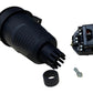 Hermetisch zwart stopcontact IP54 met klep 2P+Z 16A 250V SCHUKO RDP-F Bylion