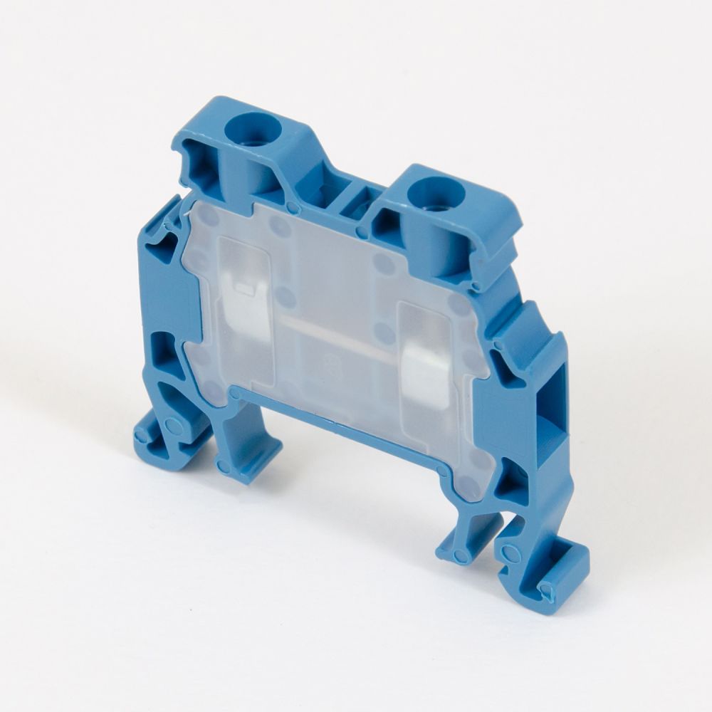 ONKA 2,5 mm2 Schraubanschlussblock DIN-Schienenklemme 2-adrig blau, 1010015