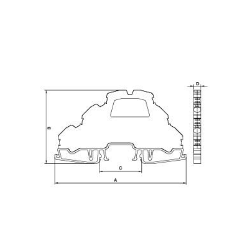 OPK 3 In-line klem driepaar 2,5 mm²