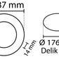 2 Stück SLIM LED Panel kaltweiß /6500K 15W / 1350Lm rund Einbau (Netzteil enthalten) 6500K YL10-1500