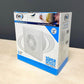 ARS - witte wandgemonteerde axiale badkamer-/toiletventilator wit met rooster stil 120mm, 180 m3/h, 340042