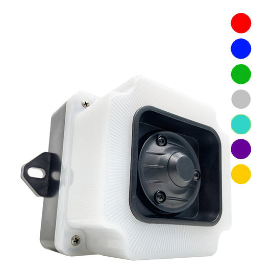 7 colors - 7 melodies flashing light RGB signal beacons, 85-250V