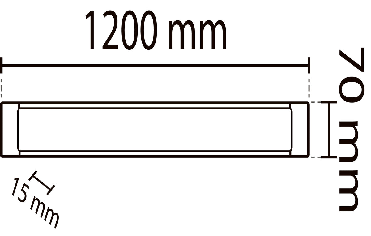 2st - 120 cm LED paneel 40W IP20 Koud Wit / 6500K armatuur 3600Lm YL98-1200