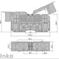 ONKA 70mm2 M8 Schraubenschienen-Klemmenblock DIN-Schiene mit Schutzabdeckung, grau, 1030045