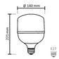 NOAS 60W (450W) LED lamp TORCH type, Cold white / 6500K, 5400 Lm, YL95-6001