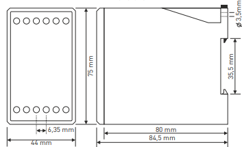 Digitales Überstromrelais mit 3×3-stelligem LED-Display TRM-300