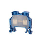 ONKA 10mm2 Schroefrailklemmenblok DIN-railklem 2-draads blauw, 1010045