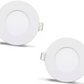 2st - rond LED paneel 3W / 270Lm warm wit rond inbouw (voeding inbegrepen) 3200K YL10-0301