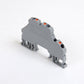 ONKA 2.5mm2, 2-wire spring terminal block DIN-rail terminal block 4-wire gray, 1020379