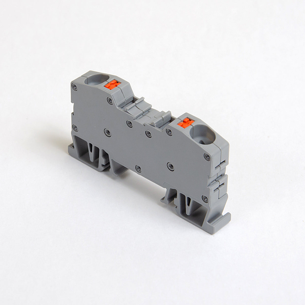 ONKA 10mm2 spring rail connector terminal block DIN-rail terminal block 2-wire gray, 1020044