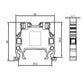 ONKA 4mm2 Screw Rail Terminal Block DIN Rail Clamp 2-Wire Gray, 1010022
