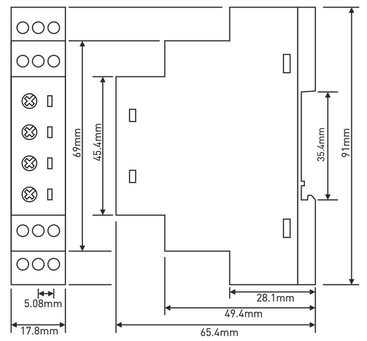Zeitumkehrendes umgekehrtes zyklisches Relais 230V AC