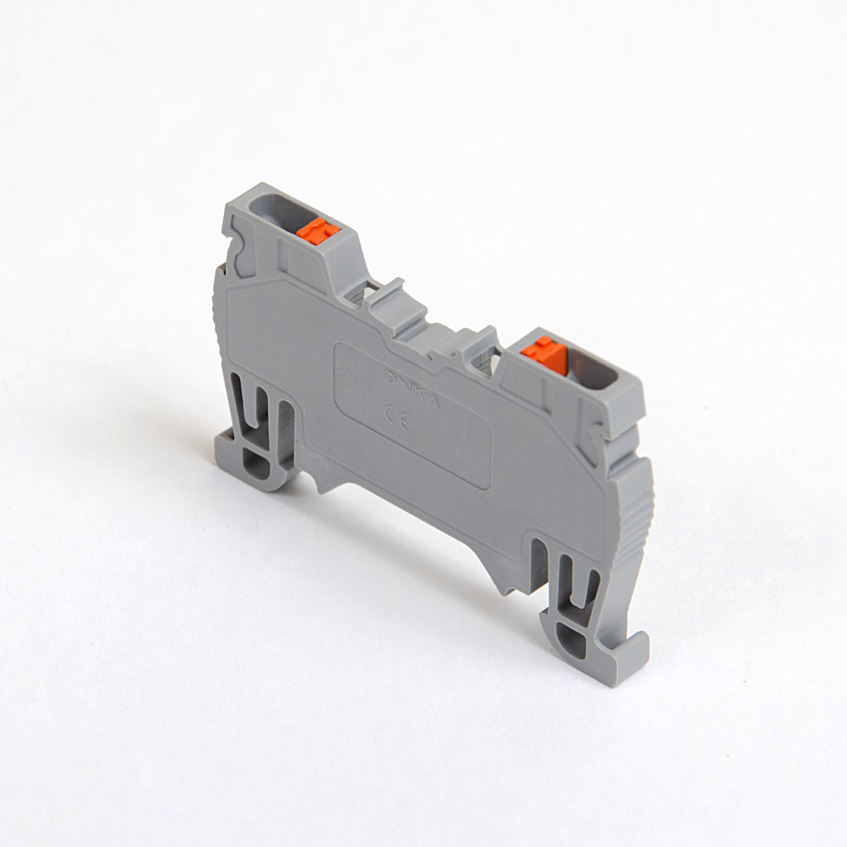 ONKA 1,5mm2 veerrailklemmenblok DIN-railklem 2-draads grijs, 1020002