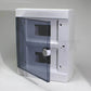 ARS Modulair schakelbord 16 MOD (16 zekeringen), opbouw schakelkast, kunststof, transparante deur IP40, 341205