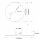 Ø90 Support de montage métallique / équerre de fixation pour balises signalétiques
