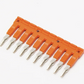 ONKA 4/10 Plug-in 10-weg nokbrug, isoliert, universell (für Feder- und Schraubklemmenblock 4mm2), 1060114