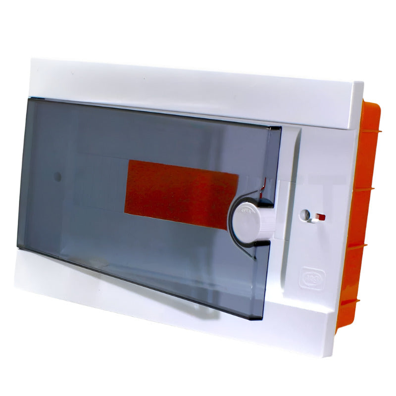 ARS Modular Switchboard 9 MOD (9 fuses), plastic built-in switch cabinet, transparent door IP40, 341215