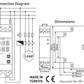 Digitale DIN-Schienen-Timer 24h 230 V/AC 16A/250V/4000VA astronomische Schalter