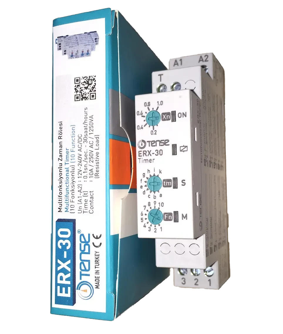 Multifunktionales Zeitrelais Zeitbereich: 0,1 s - 30 h 12V-240V AC/DC