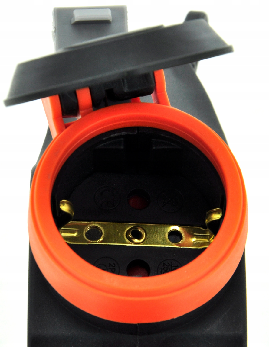 Hub rubber T-type Schuko splitter with 3 connections 3WHS-F