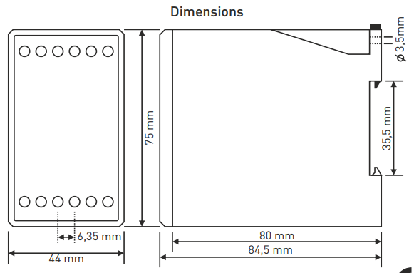 Digitaal overstroomrelais met 3×3-cijferig LED-scherm TRM-100