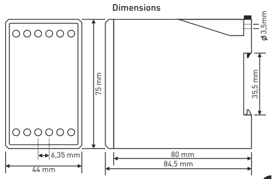 Digitales Überstromrelais mit 3×3-stelligem LED-Display TRM-100