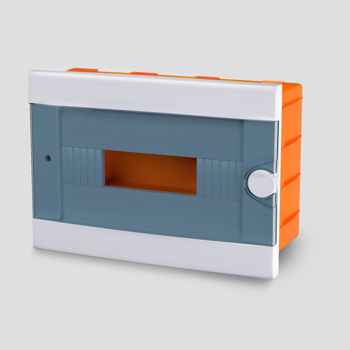 ARS Modulair Schaltkasten 12 MOD (12 Sicherungen), Kunststoff Einbau-Schaltkasten, transparente Tür IP40, 341219