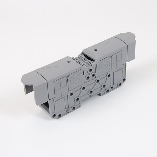 ONKA 70mm2 M8 Schraubenschienen-Klemmenblock DIN-Schiene mit Schutzabdeckung, grau, 1030045