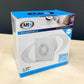 ARS-White wandgemonteerde axiale badkamer-/toiletventilator wit met rooster stil 100mm, 90 m3/h, 340041