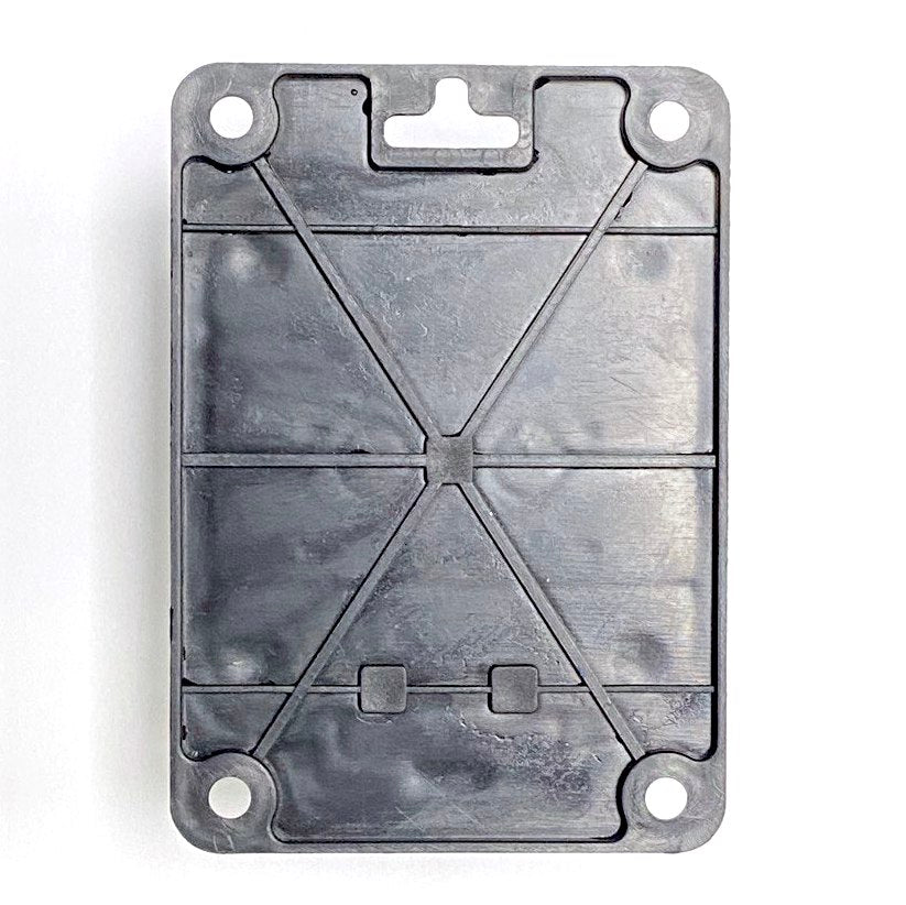 Steekcontactdoos, Frans type E (pin), zwart "rubber" voor opbouw 250V, 16A, IP44, 2P+Z, 1KMP-E, Bylion