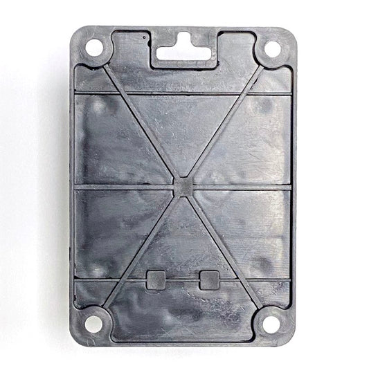 Steekcontactdoos, Frans type E (pin), zwart "rubber" voor opbouw 250V, 16A, IP44, 2P+Z, 1KMP-E, Bylion