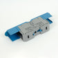 ONKA 150mm2 M12 connecteur de rail à vis bloc de connexion rail DIN avec capuchon de protection, bleu, 1030091