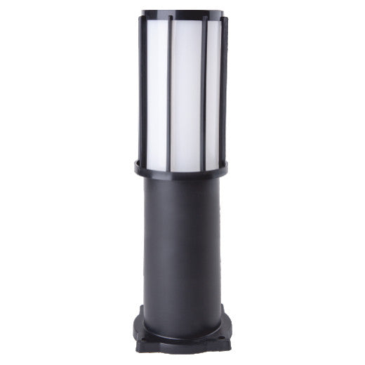 Outdoor garden pillar / column lamp E27 40cm plastic
