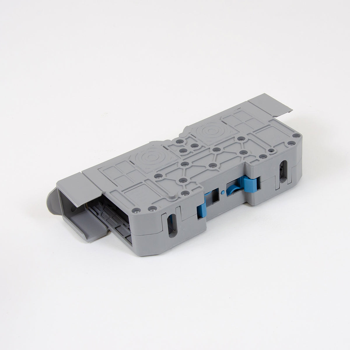 ONKA 70mm2 M8 Schraubenschienen-Klemmenblock DIN-Schiene mit Schutzabdeckung, grau, 1030045