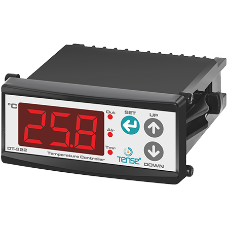 Temperatuurregelaar voor paneelmontage AAN - UIT met externe sensor