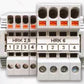 ONKA 2,5mm2 Bloc de connexion hybride vis/rail à ressort Bloc de connexion pour rail DIN 2 fils gris, 1040002