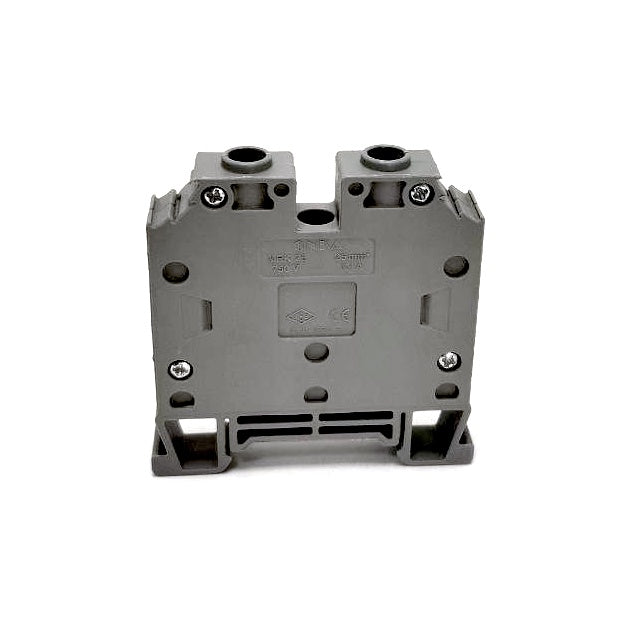 ONKA 25mm2 Schroefrail aansluitblok DIN rail klem 2-draads grijs, 1010062