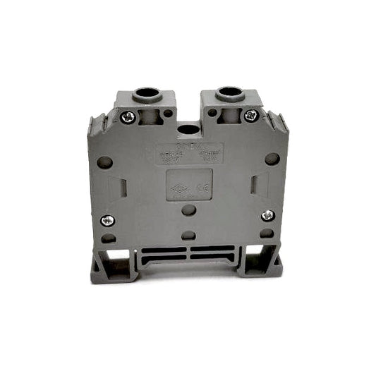 ONKA 25mm2 Schroefrail aansluitblok DIN rail klem 2-draads grijs, 1010062