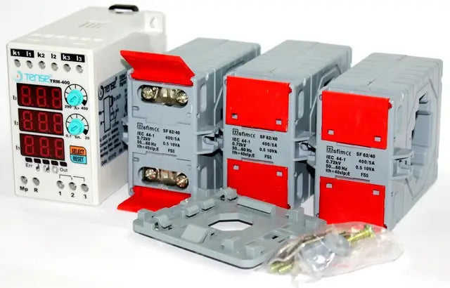Digitaal overstroomrelais met LED-display 3×3 cijfers TRM-400