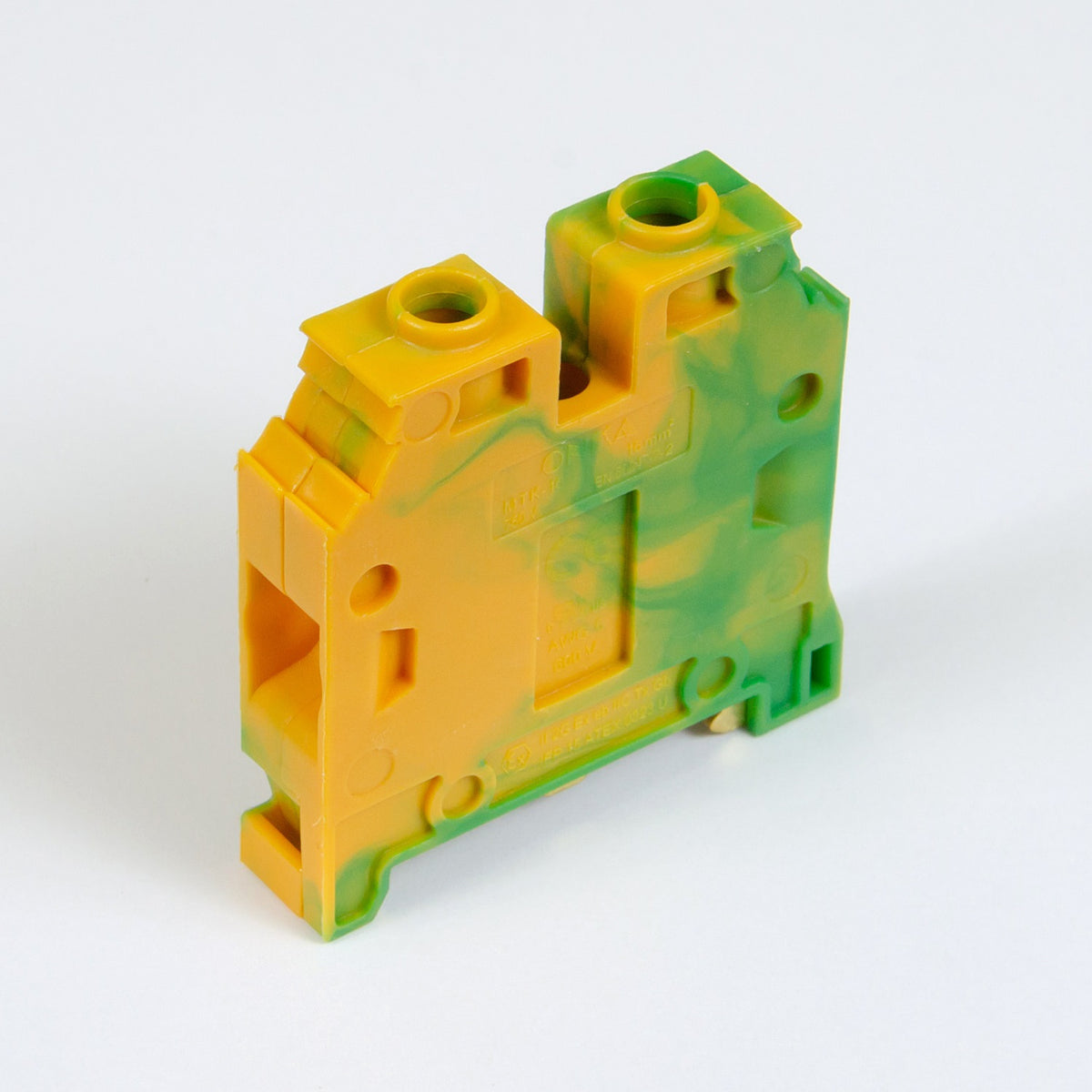 ONKA 16mm2 PE Schroefrailklemmenblok DIN-railklem 2-draads grijs, 1010532