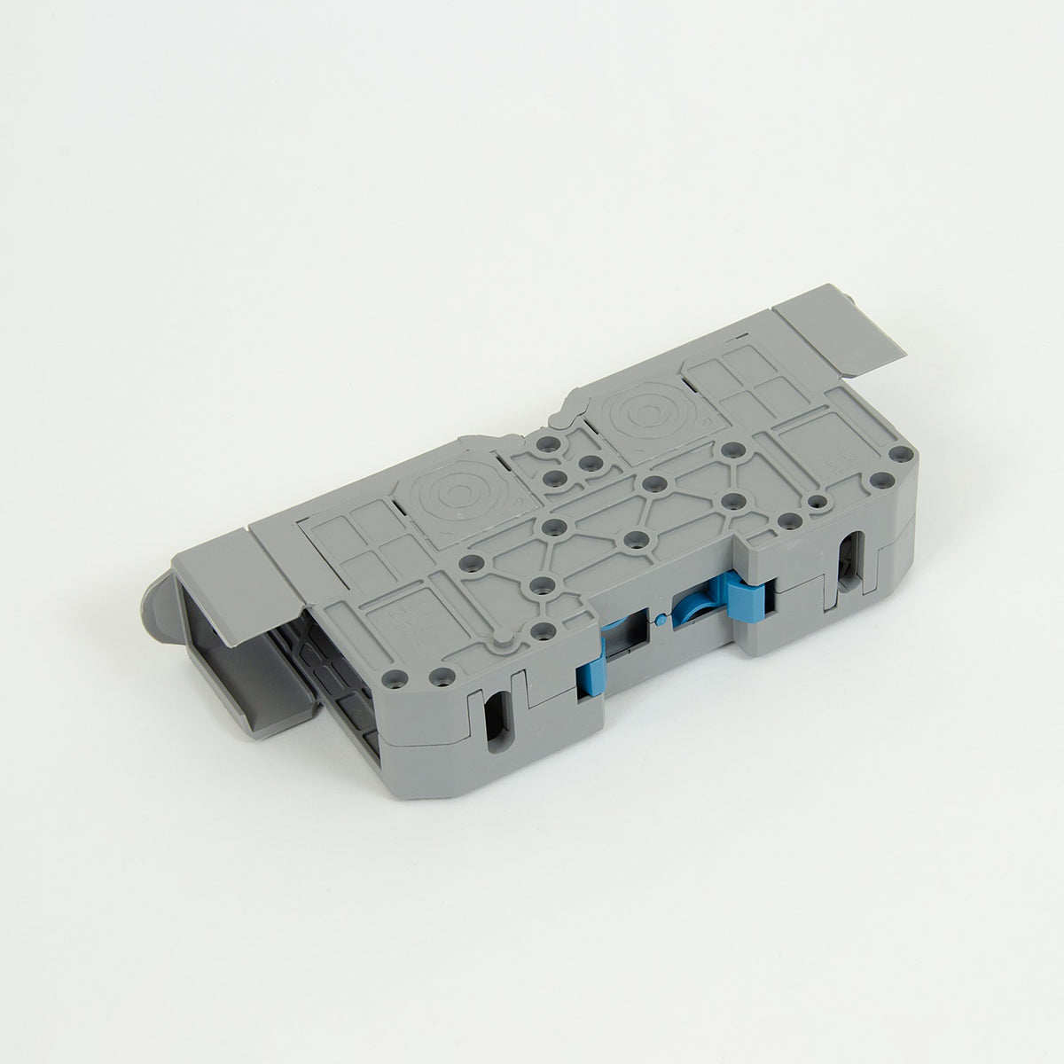 ONKA 95mm2 M8 screw rail terminal block DIN rail with protective cover, gray, 1030059